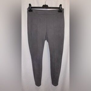 Women’s The LEGGING white‎ house black market vegan suede slimming leggings sz 6